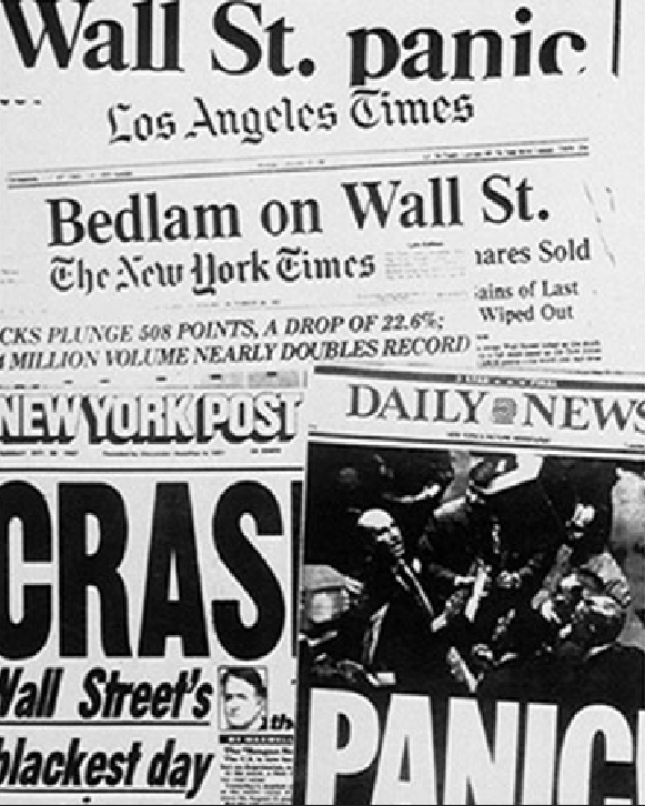 The panic of the 1987 crash