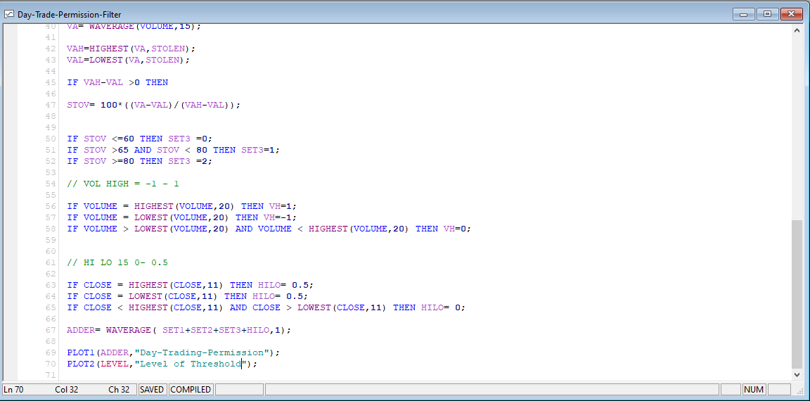 The day trading permissions filter