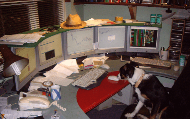 Fletcher and a mouse