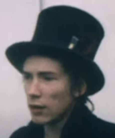Johnny Rotten ordering HATS