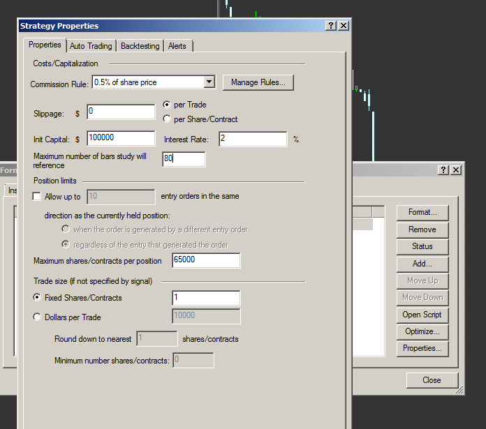 MultiCharts Precision Stop