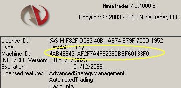 NT Machine id number location